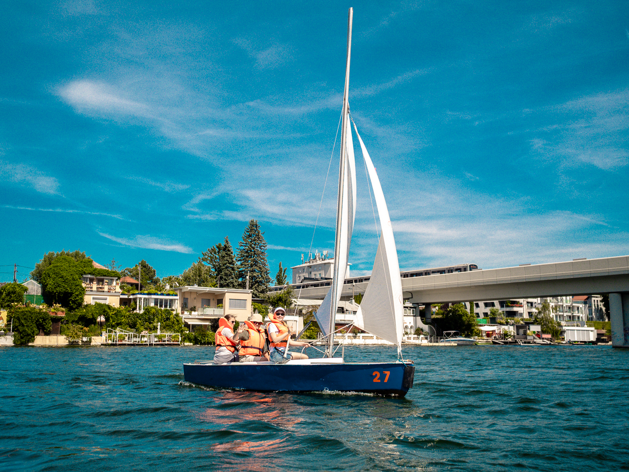 Jugend Schnuppersegeln des Yachtclub boats2sail an der Alten Donau in Wien